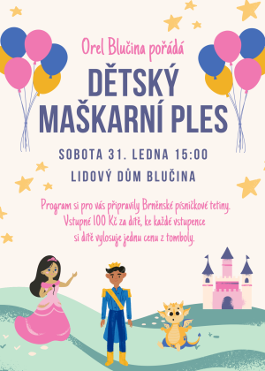 maskovaný ples pro děti
