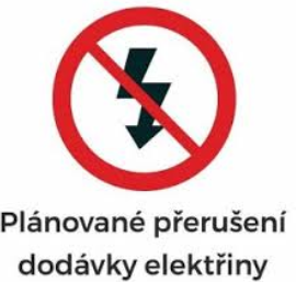 13. dubna 2026 Přerušení dodávky elektrické energie od  1